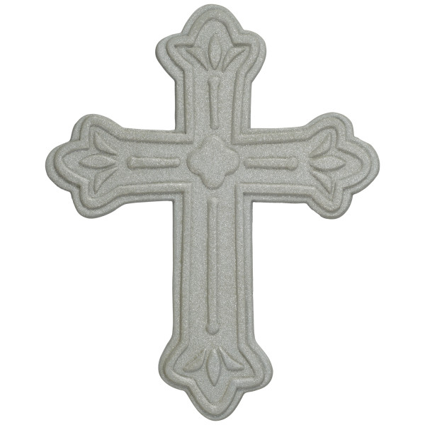 Silver Cross Gum Paste Layon
