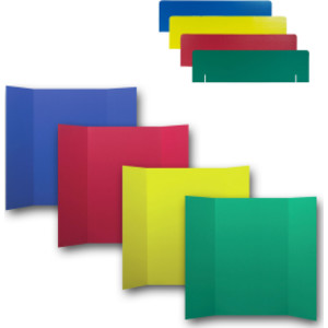 Corrugated Project Boards & Headers Set, 36" x 48", Assorted Colors, 24 Sets