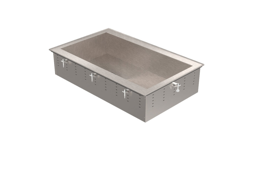 Two-well remote refrigerated standard drop-in cold well