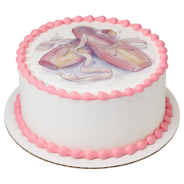 Ballerina Slippers PhotoCake® Edible Image®