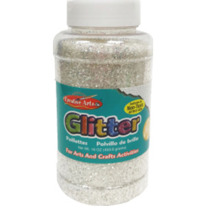 Creative Arts by Charles Leonard Glitter, 16 oz. Bottle, Iridescent