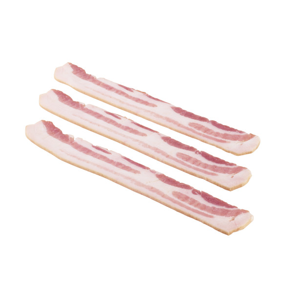 NATURAL CHOICE(r) Bacon, Uncured, 9/13 slice, 15 lb . C1C0 - Front Center Out of Package (Hi Res)