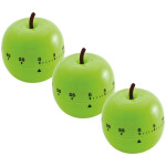 Baumgartens Apple-Shaped Timer, Green, Pack of 3 BAUM77056-3