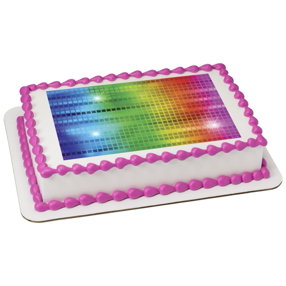 Image Cake Neon Disco Sheet
