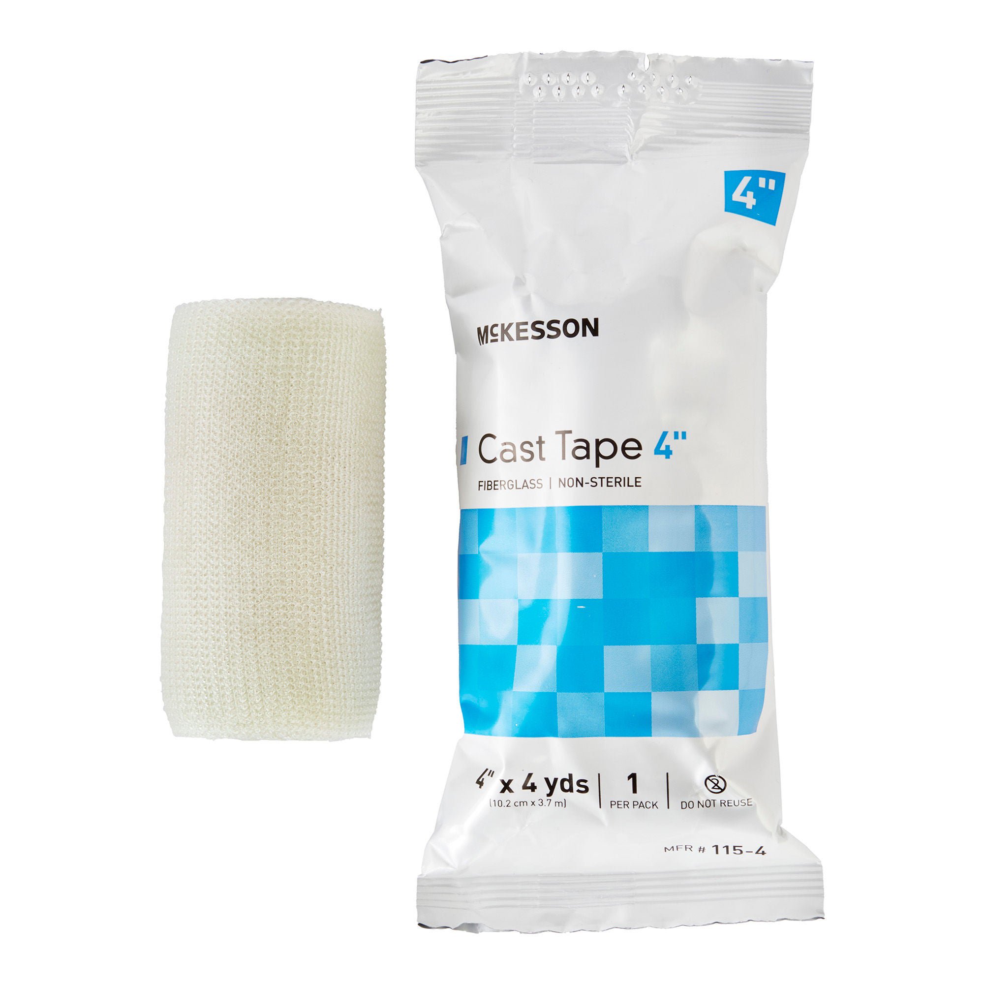 McKesson White Cast Tape, 4 Inch x 4 Yard