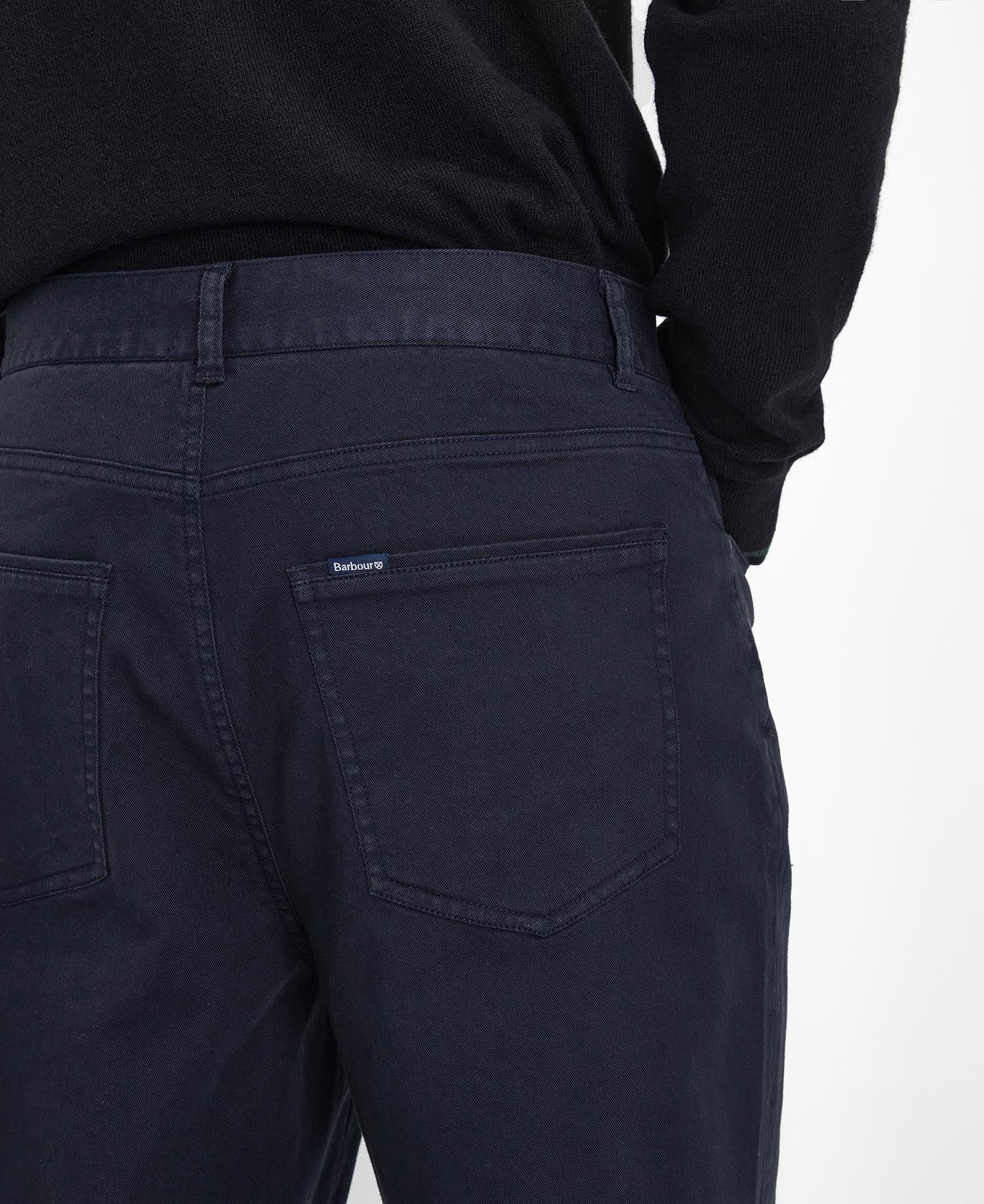 Washed Stretch Regular Trousers image number 4