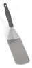 Heavy-duty stainless steel hamburger turner with flexible blade and nylon Ergo Grip™ handle in black