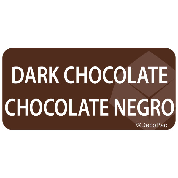 Dark Chocolate Promotional Label