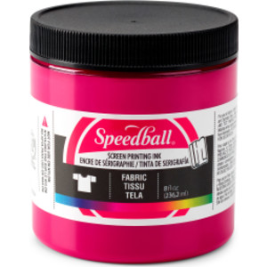 Fabric Screen Printing Ink, 8 oz, Process Magenta