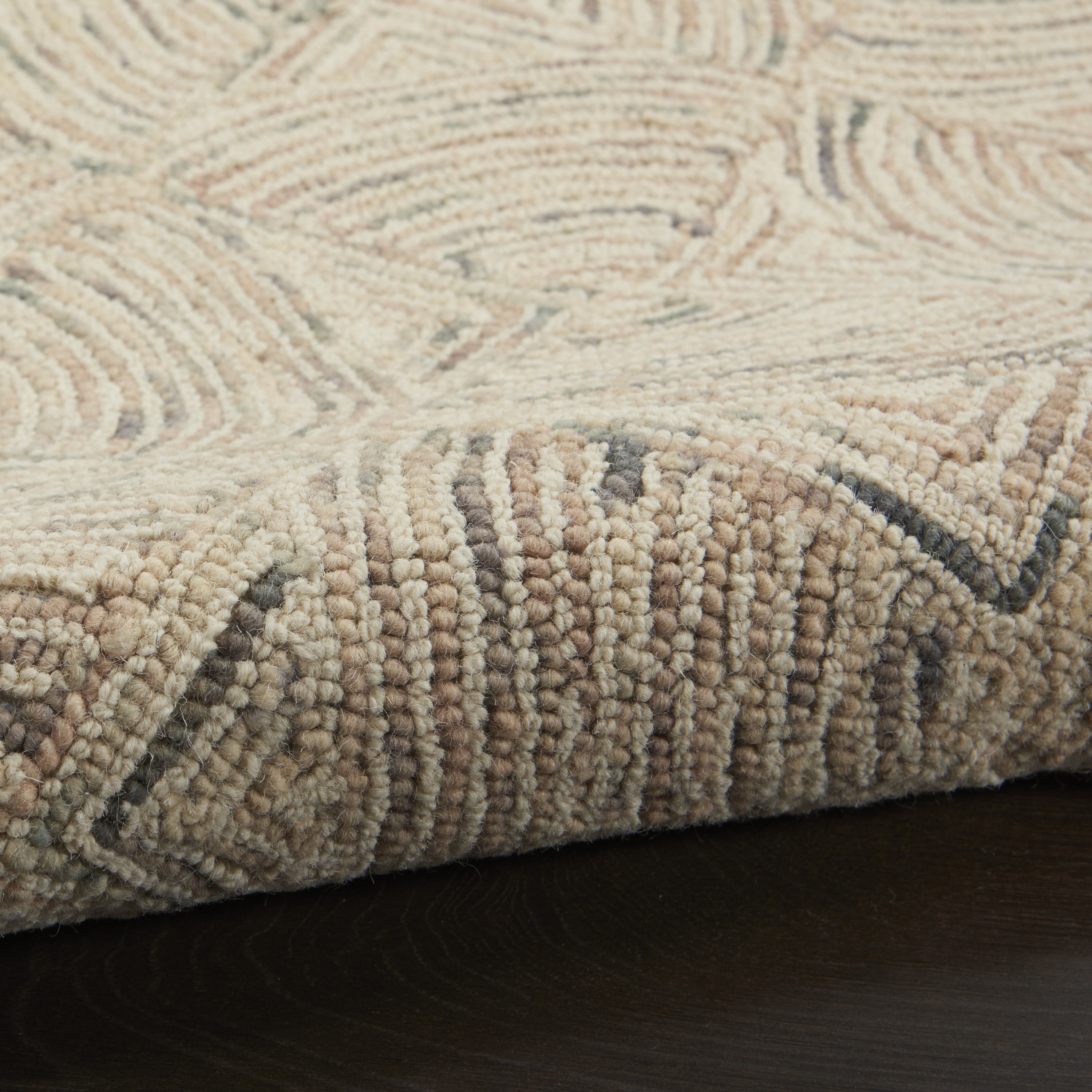 Nourison Interlock 3'9" x 5'9" Ivory Multicolor Modern Indoor Rug