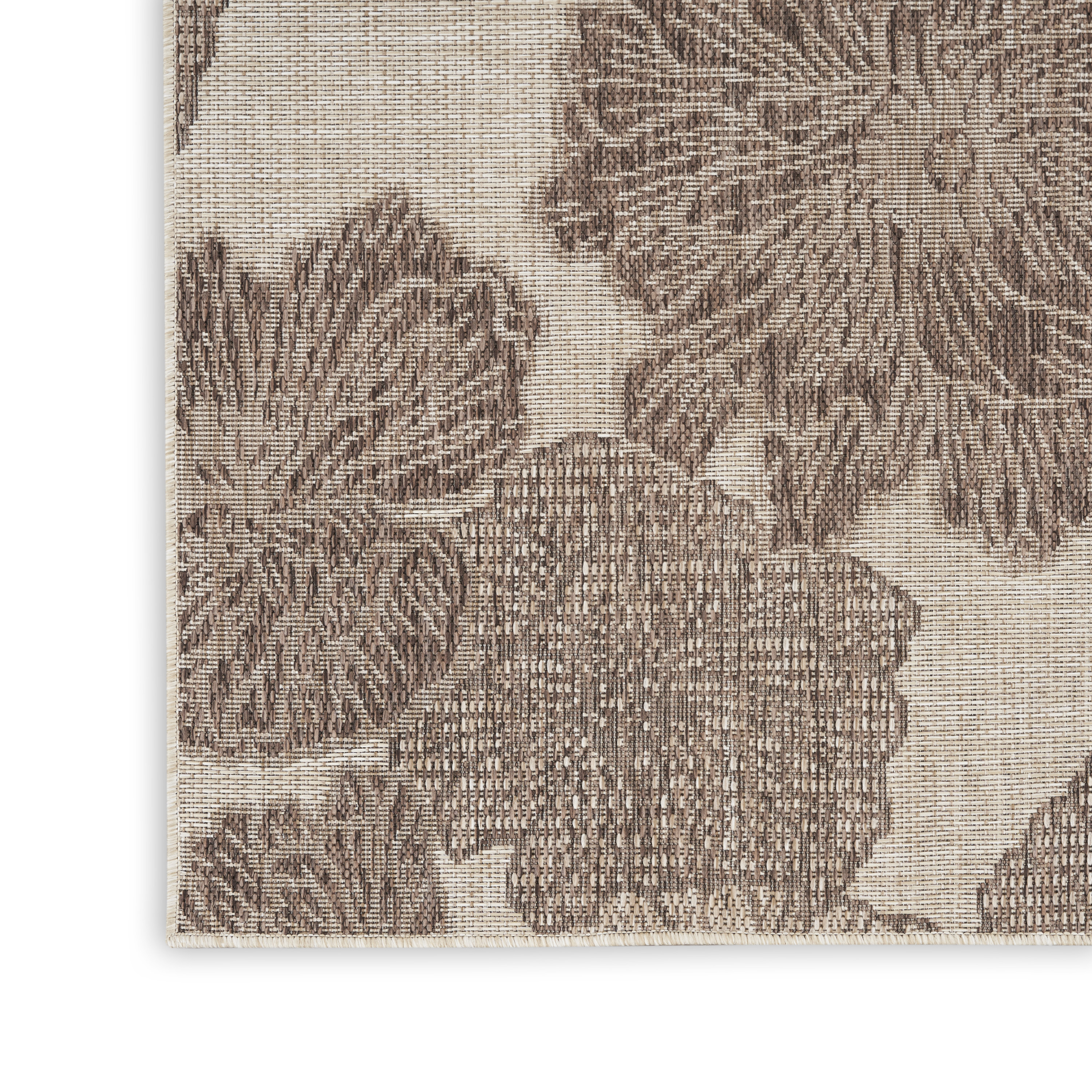 Nourison Garden Oasis 9' x 12' Natural Tropical Rug