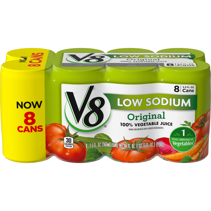 Low Sodium 100 Vegetable Juice V8® Fruit and Vegetable Juices