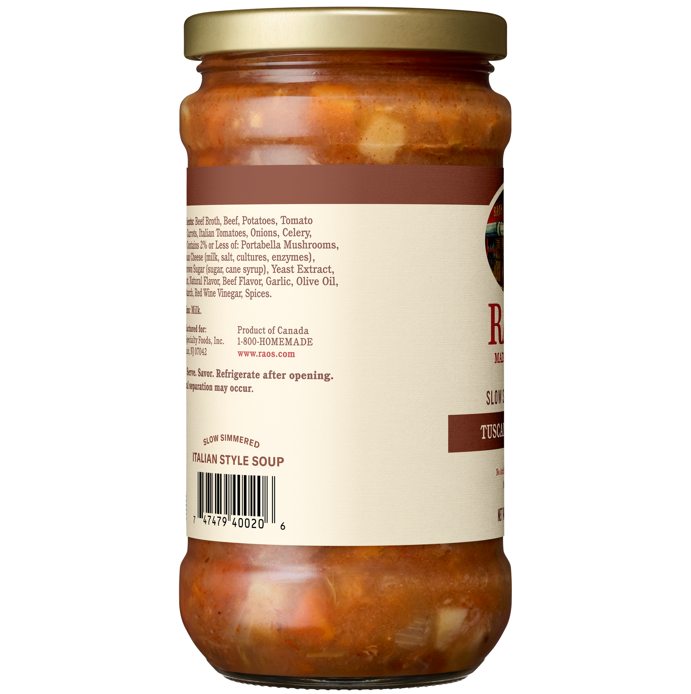 Tuscan Style Beef Stew Soup, 15.5 oz - Left Image
