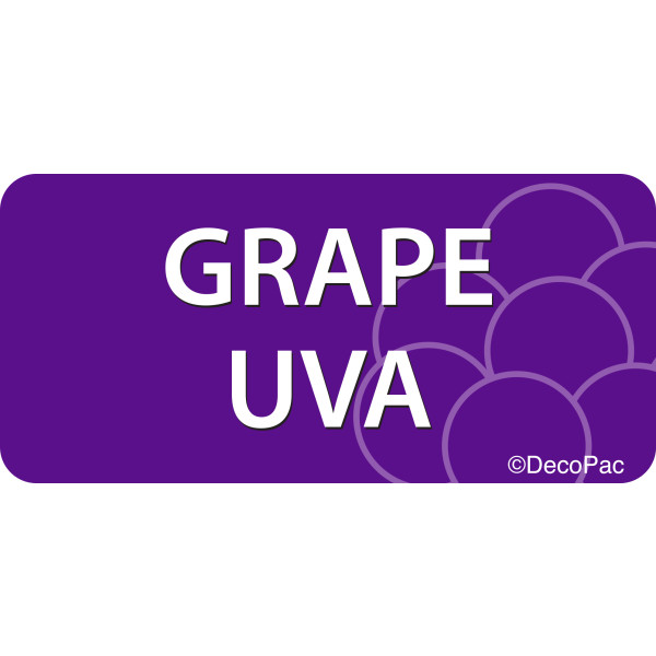 Grape/Uva Promotional Label