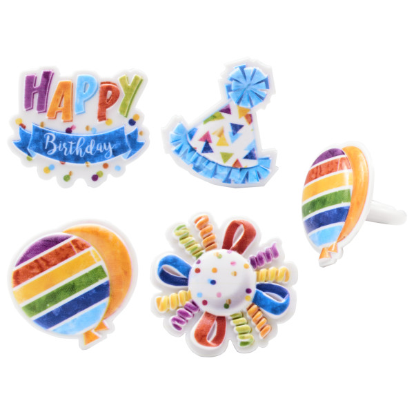Happy Birthday Cupcake Rings