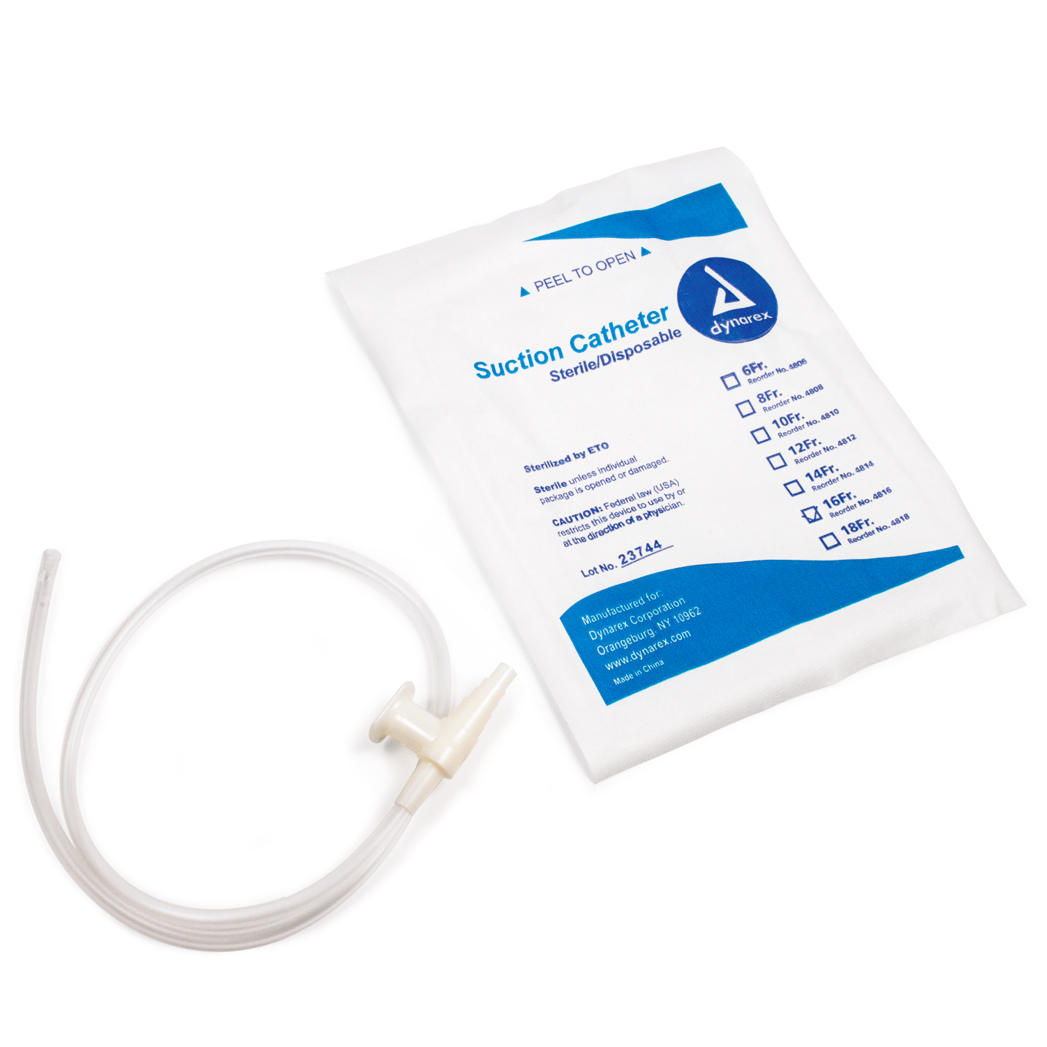 Suction Catheters Sterile - 16 Fr - 50 Units