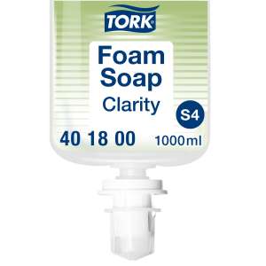 Essity, Clarity Hand Foam Soap, Tork Foam Skincare S4 Dispenser 1000 mL Cartridge