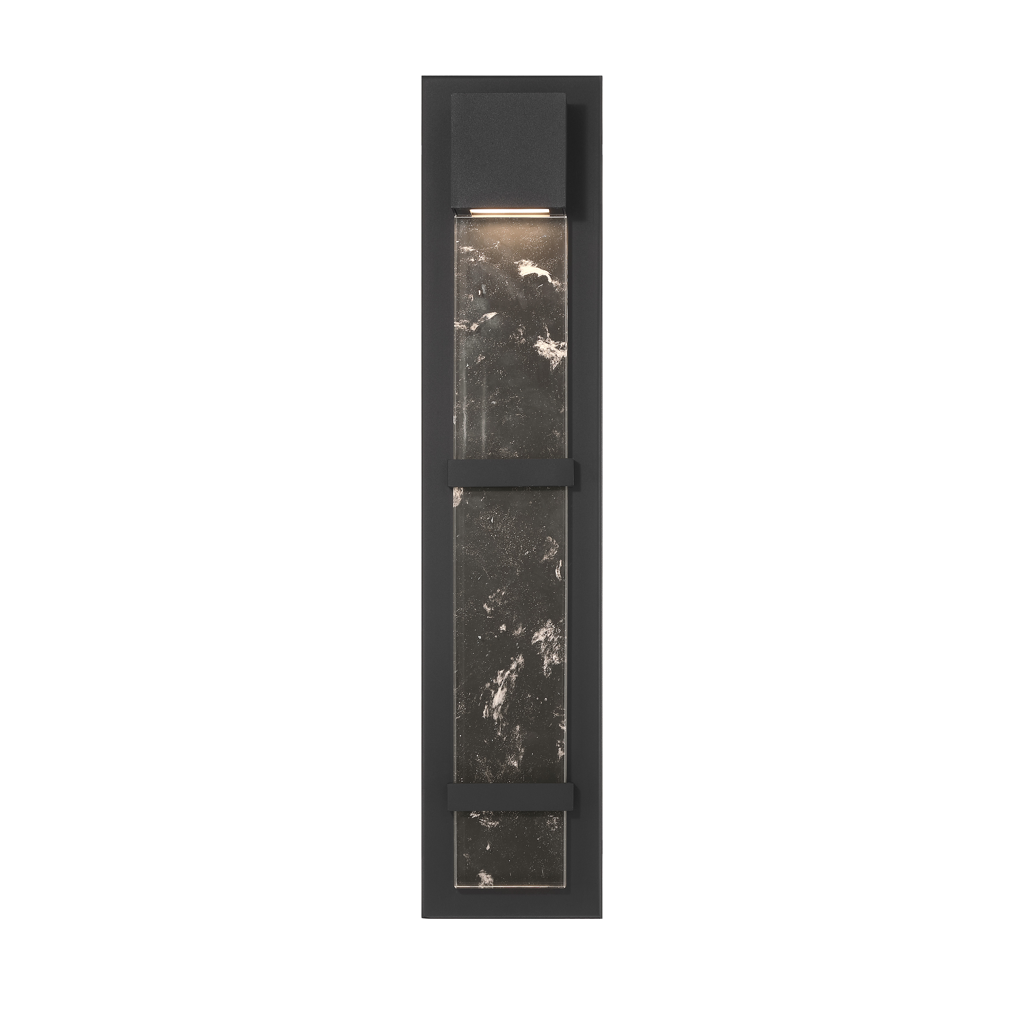 The Sol LED Wall Mount combines contemporary design with practical outdoor lighting. Its slim 5-inch profile and integrated LED technology deliver 427 lumens with excellent color rendering, perfect for modern exteriors. - alternate view