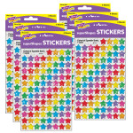 TREND Colorful Sparkle Stars superShapes Stickers, 400 Per Pack, 6 Packs T-46405-6