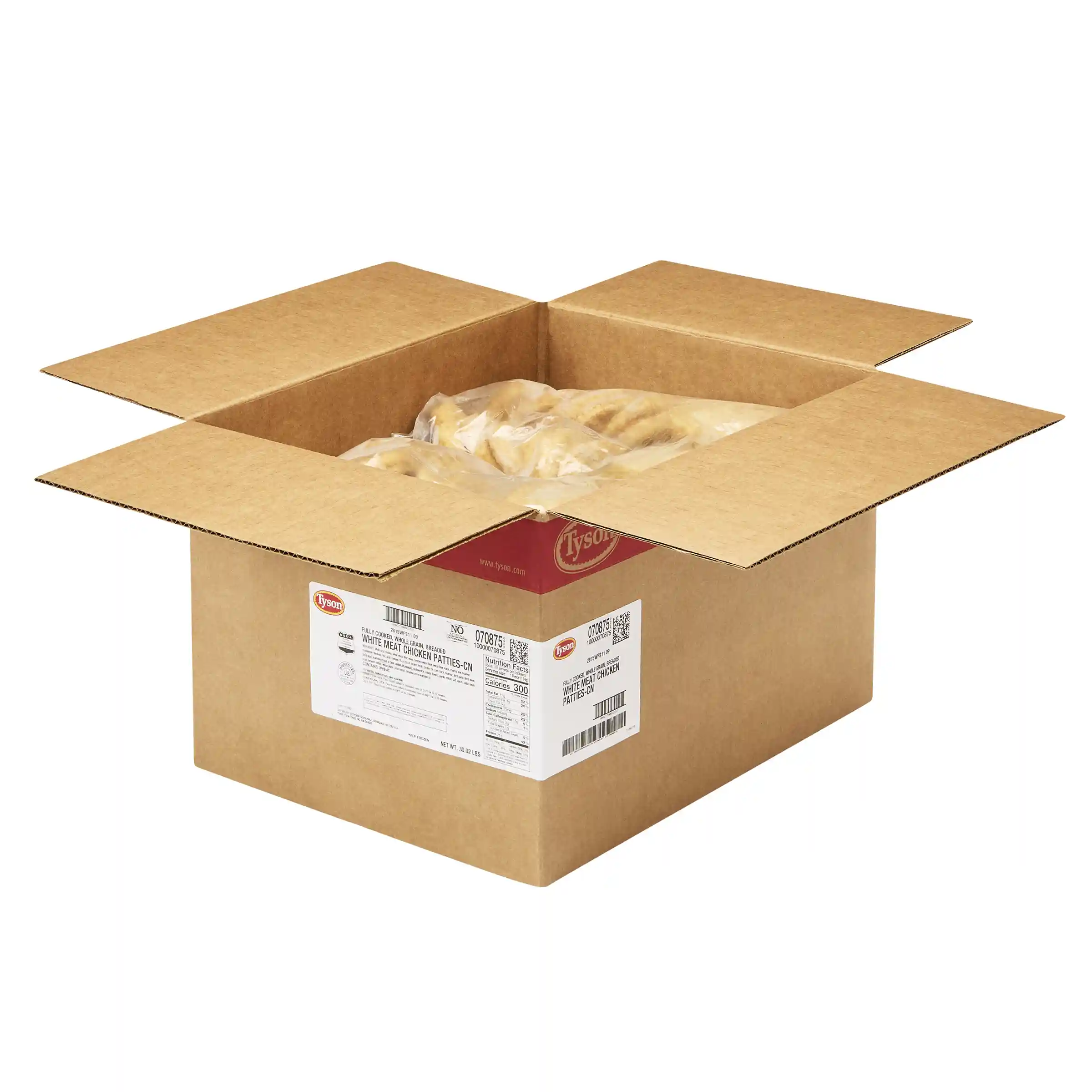 Tyson® Fully Cooked Whole Grain Breaded White Meat Chicken Patties, CN_image_4