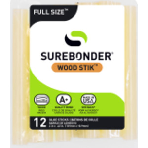 Wood High-Temperature Glue Sticks, 4", 12-Count