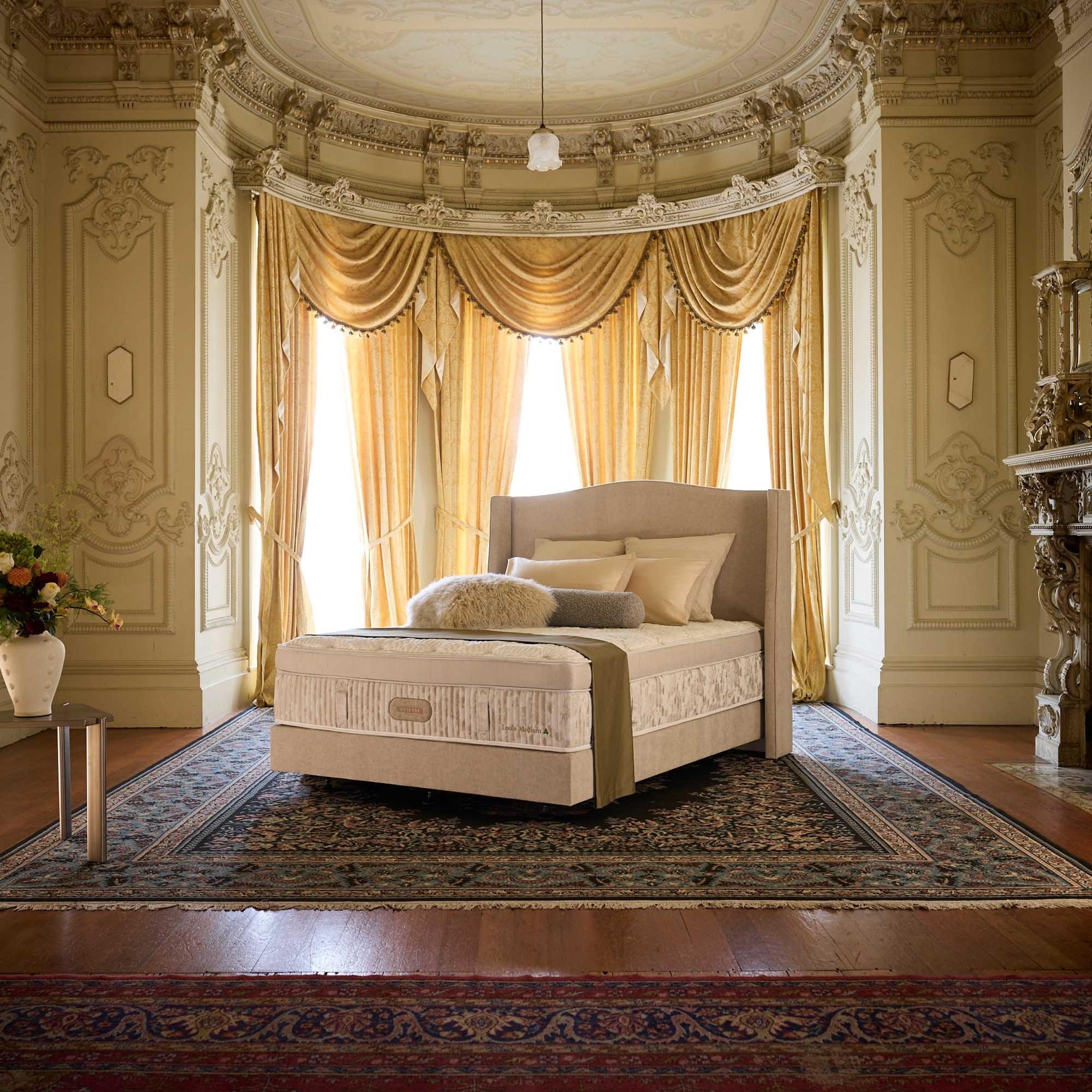Lifestyle image of the  Crown Posture Bedding Reserve Louis Mattress, Medium from Forty Winks