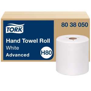 Tork, H80 Advanced, 800ft Roll Towel, 1 ply, White