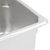 Sixth-size 4-inch-deep Super Pan V® stainless steel steam table pan