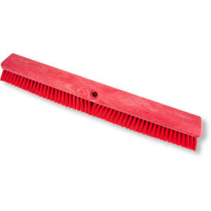 Carlisle, Sparta® Color Coded, 24in, Omni Sweep® Floor Sweep, Synthetic Bristles, Red