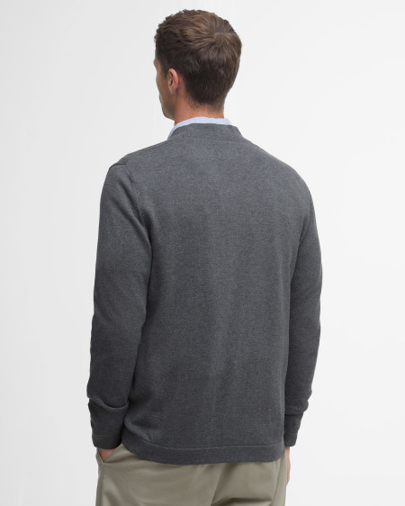 Cardigan con scollo a V in cotone Pima