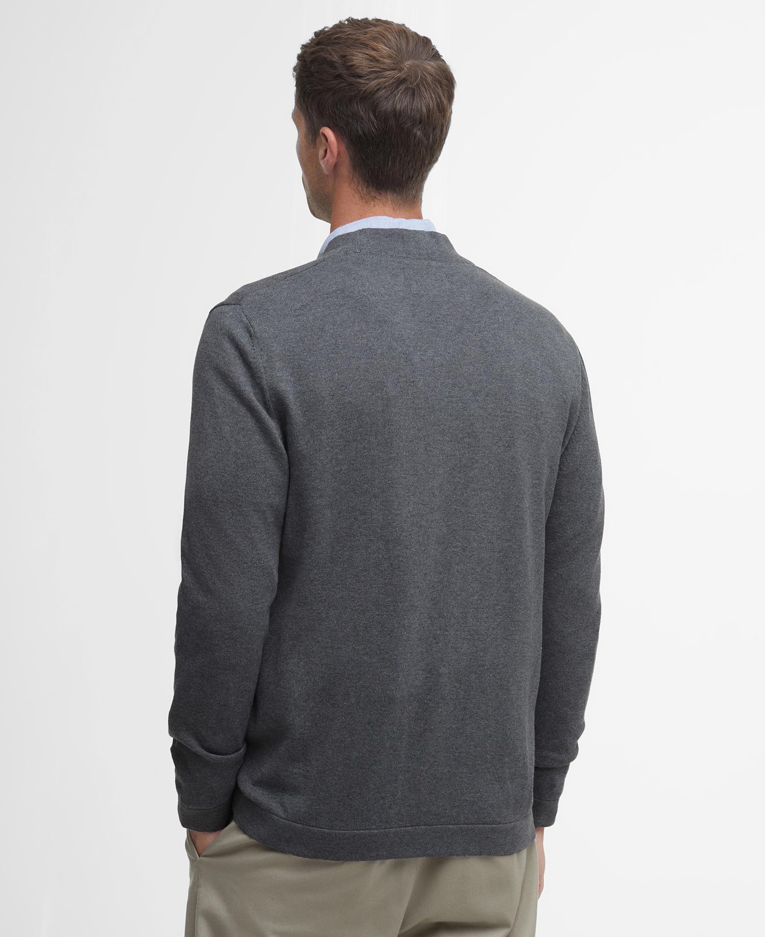 Cardigan con scollo a V in cotone Pima image number 2