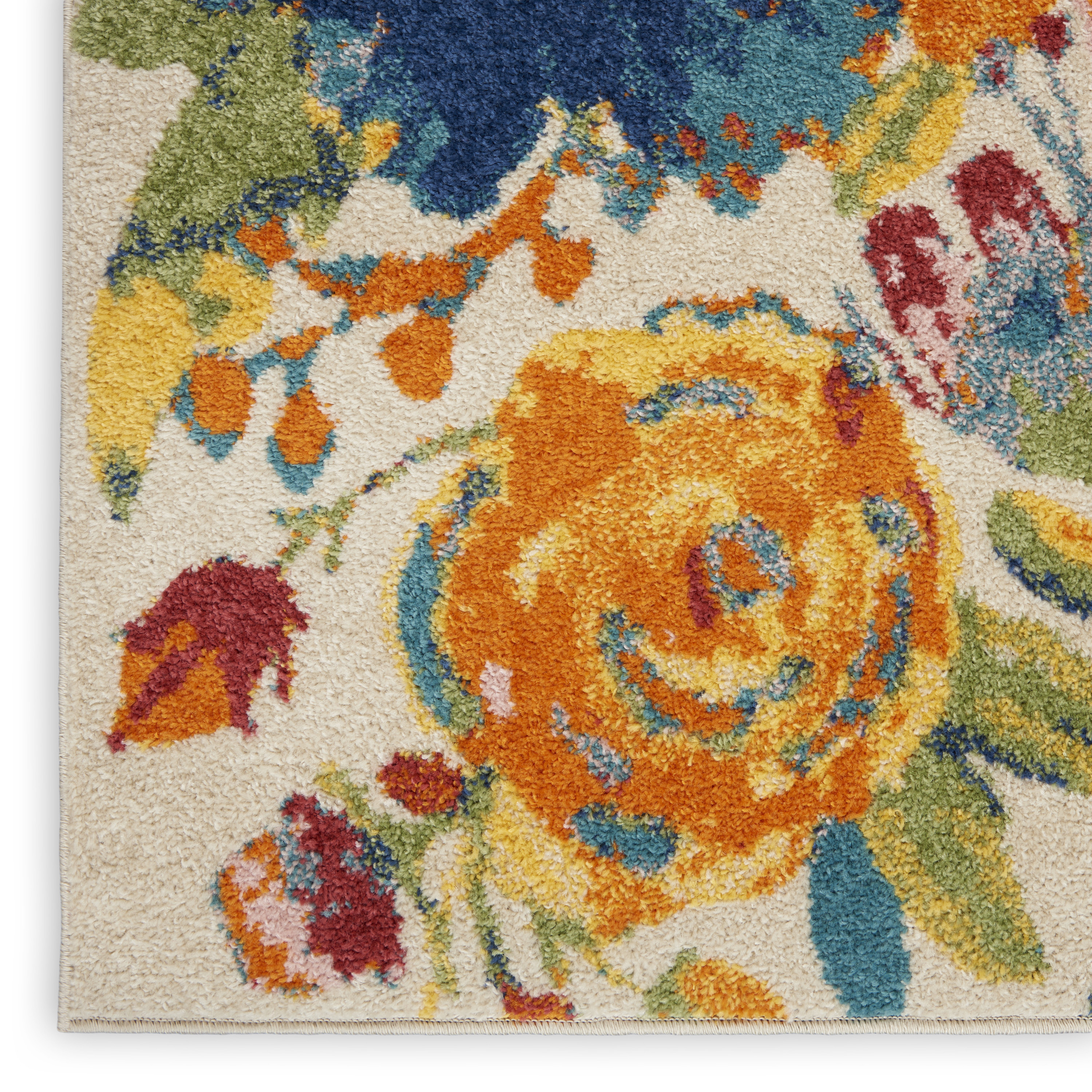 Nourison Allur 5'3" x 7'3" Ivory Multicolor Contemporary Indoor Rug