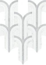 Waterjet Stone Mosaics Dove 11×12 Florence Mosaic Honed
