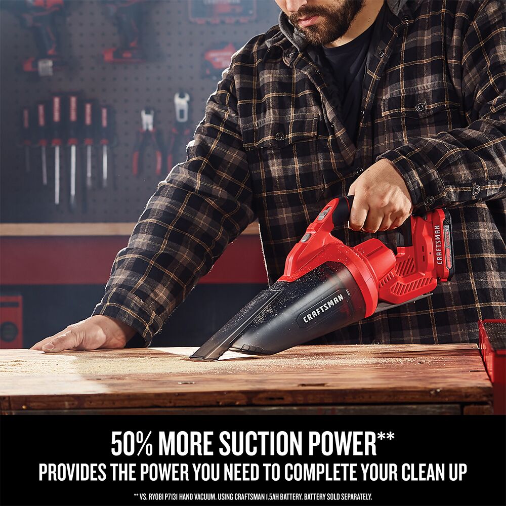 Graphic of CRAFTSMAN Cleaning: Dust & Debris Collection highlighting product features