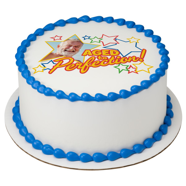 Aged To Perfection PhotoCake® Edible Image® Frame