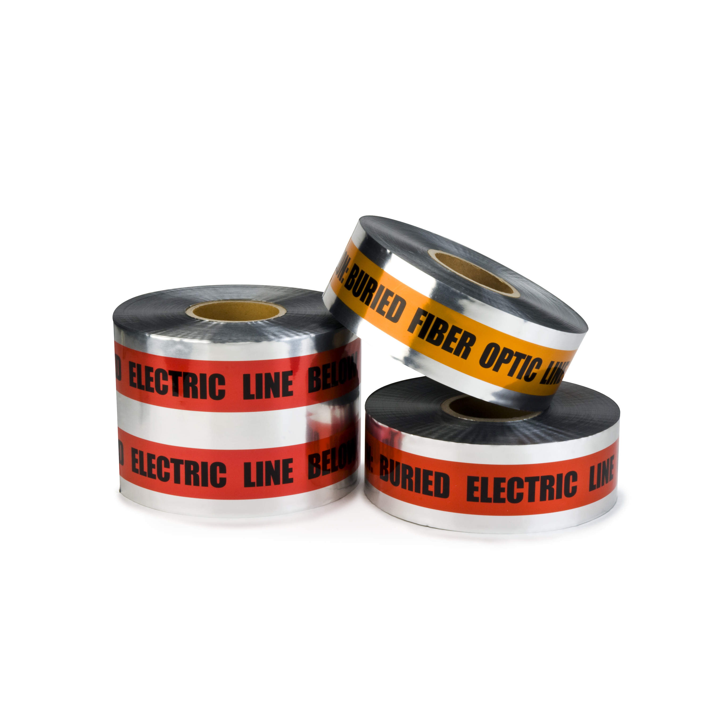 Scotch® Detectable Buried Barricade Tape 410, CAUTION BURIED TELEPHONE
LINE BELOW, 3 in x 1000 ft, Orange, 8 rolls/Case