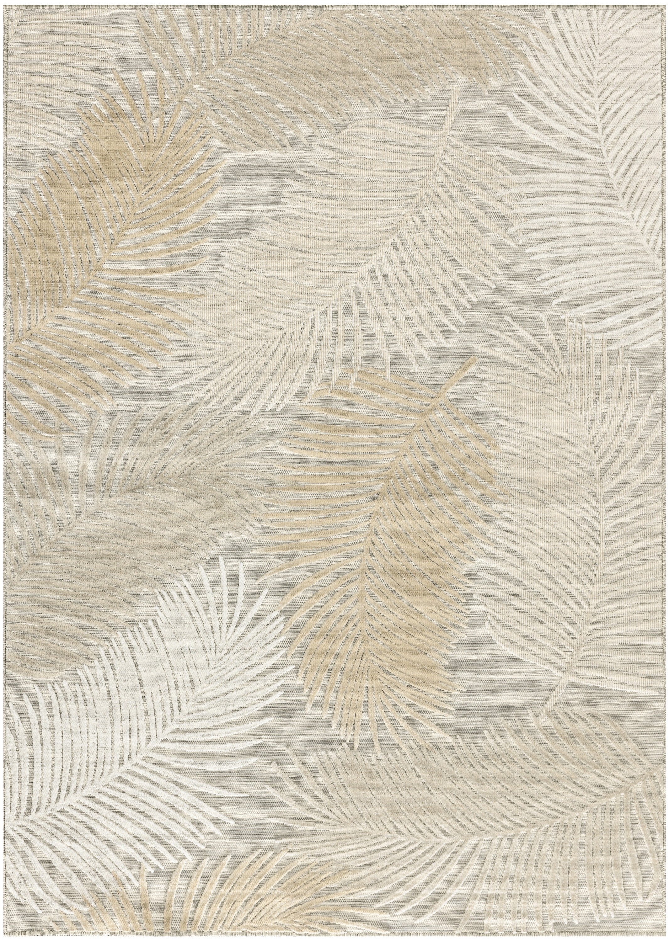 Nourison Suncoast 4' x 6' Grey Tropical Rug