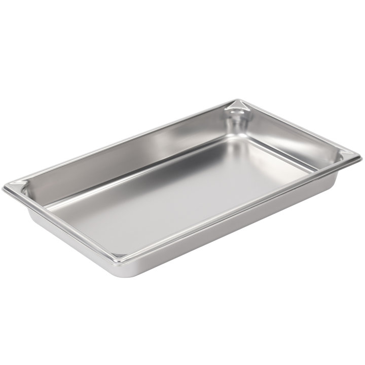 Full-size 2 ½-inch-deep Super Pan V® stainless steel steam table pan