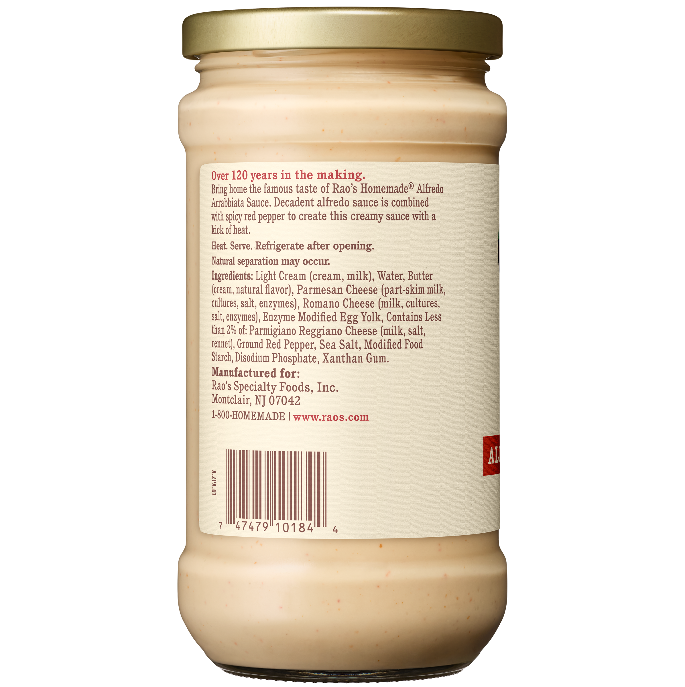 Alfredo Arrabbiata Sauce, 15 oz - Left Image