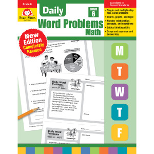 Daily Word Problems Math, Grade 6