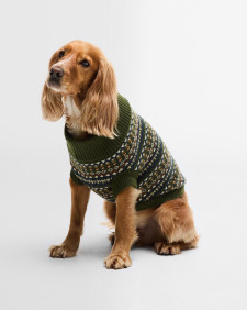 Hundepullover Marlow Fair Isle Olive
