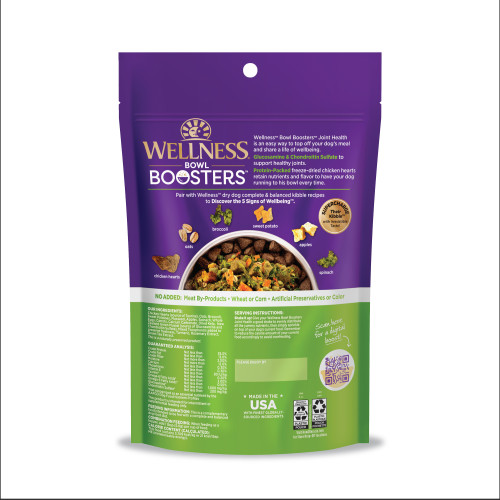 Wellness Bowl Boosters Functional Topper Joint Health back packaging