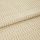 Textured beige-and-cream fabric with raised rectangular stripe pattern, folded once and layered, shown close-up on a neutral surface under soft, even studio lighting.