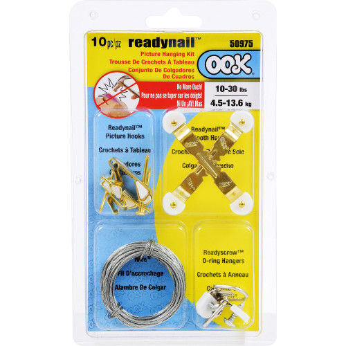 OOK ReadyNail Picture Hanging Kit 10lb-30lbs
