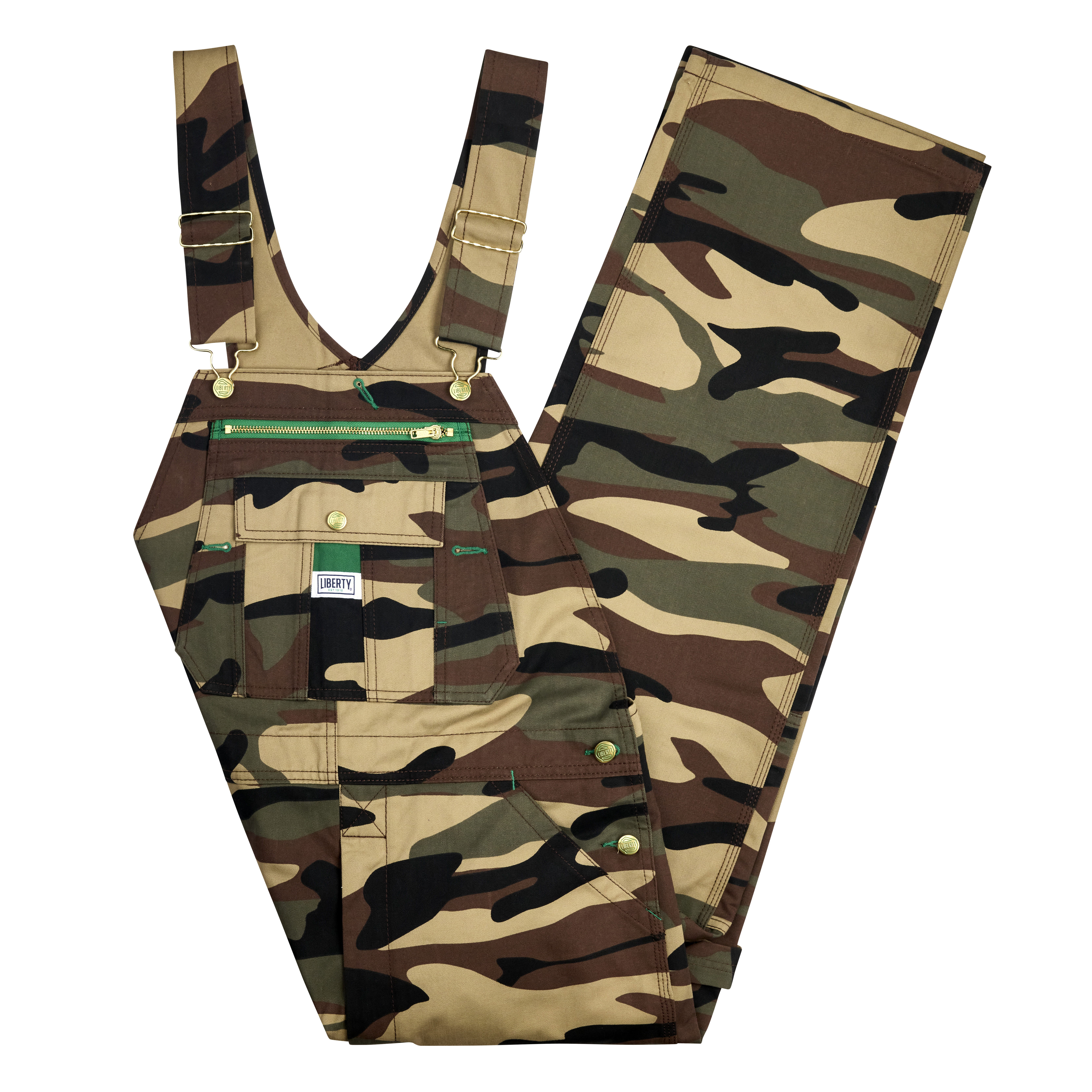 Liberty Men‘s Camo Bib Overalls-Liberty
