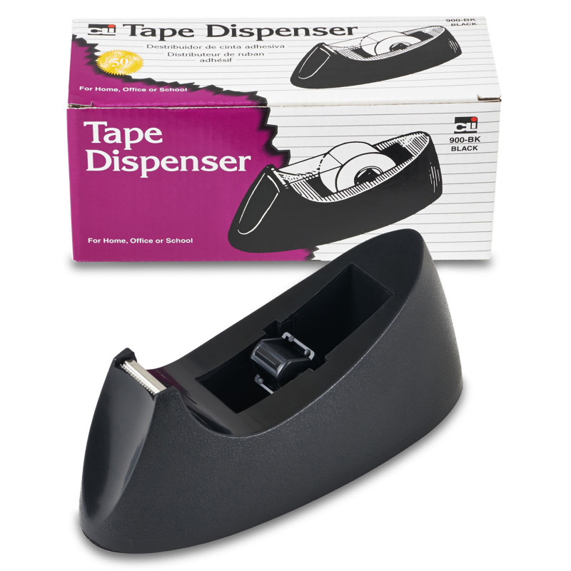 Desktop+Tape+Dispenser%2C+Weighted+Base%2C+Non-Slip+Base%2C+Black