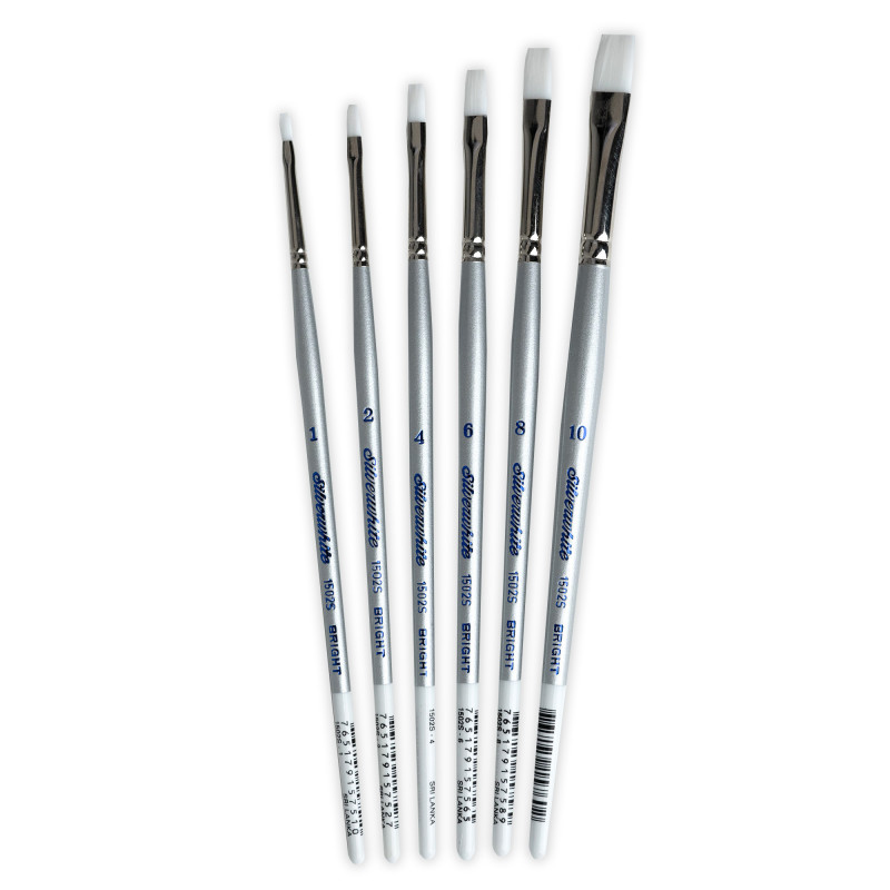 Silverwhite Brights, 6 Brushes