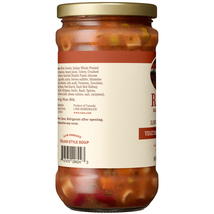 Vegetable Minestrone Soup, 15.25 oz - Left Image