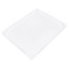 Half-size Super Pan V® flexible steam table hotel pan lid in white