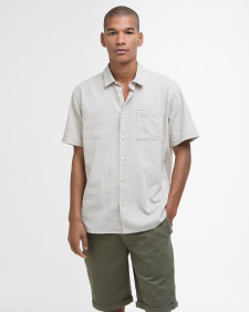 Nelson Regular Short-Sleeved Shirt Stone